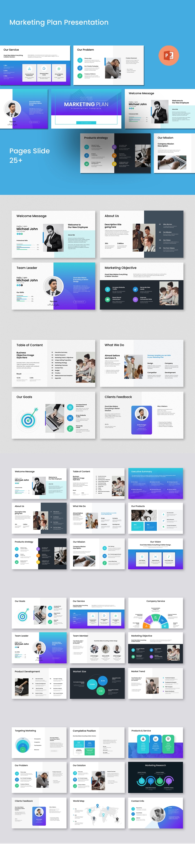 Business Marketing Plan Presentation Template