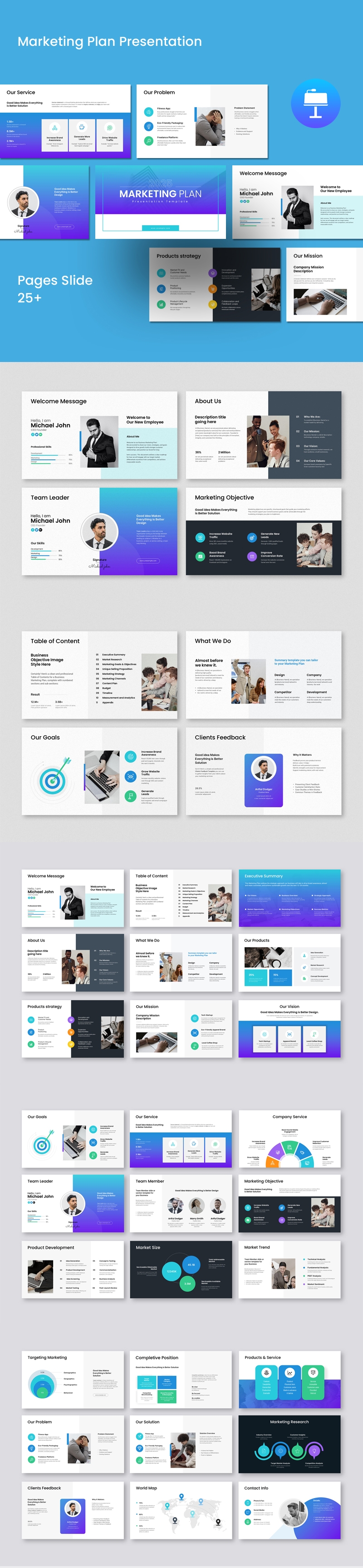Business Marketing Plan Presentation Template