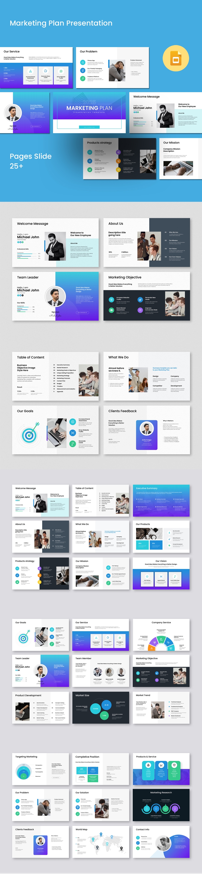 Business Marketing Plan Presentation Template