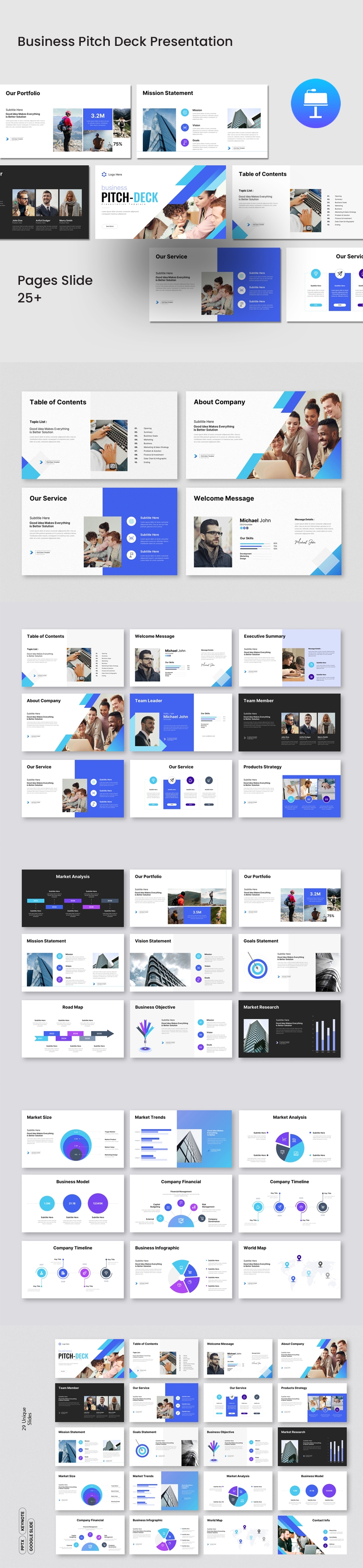 Business Pitch Deck Presentation Template