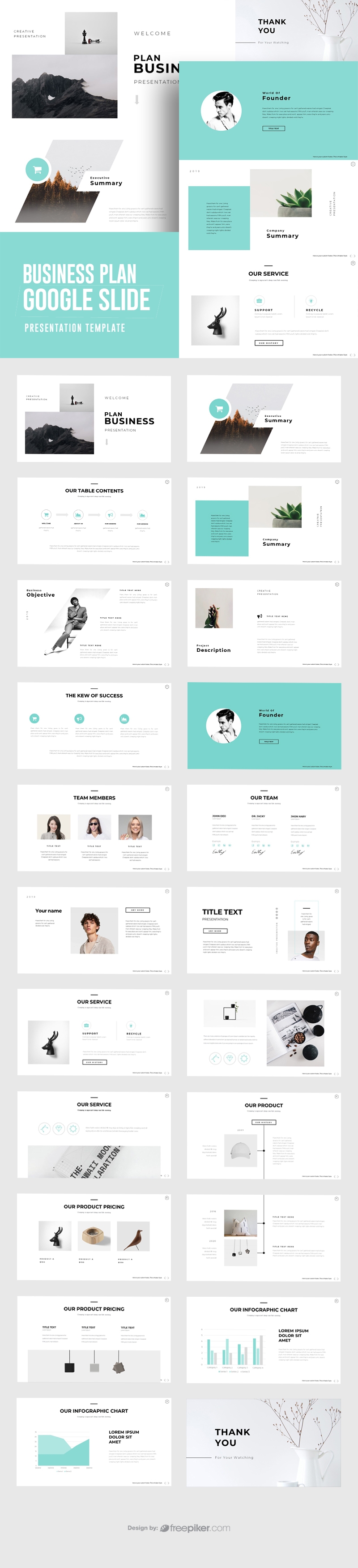 Freepiker Business Plan Google Slide Template Freepiker Business Plan Google Slide Template