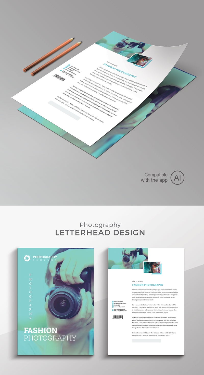 Fashion Photography Letterhead