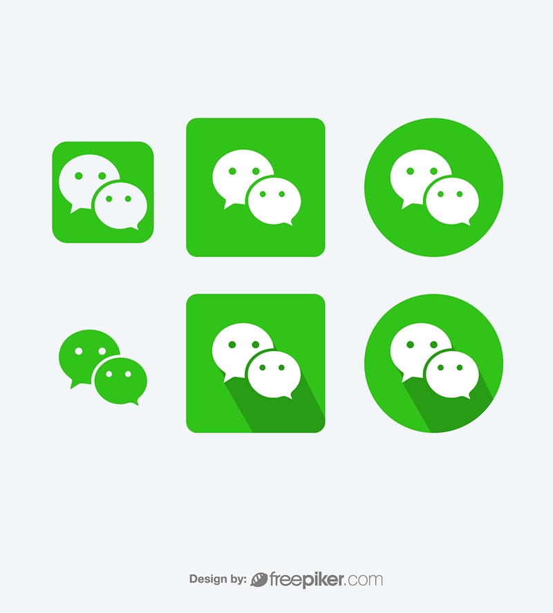 Wechat Messenger Vector Icons