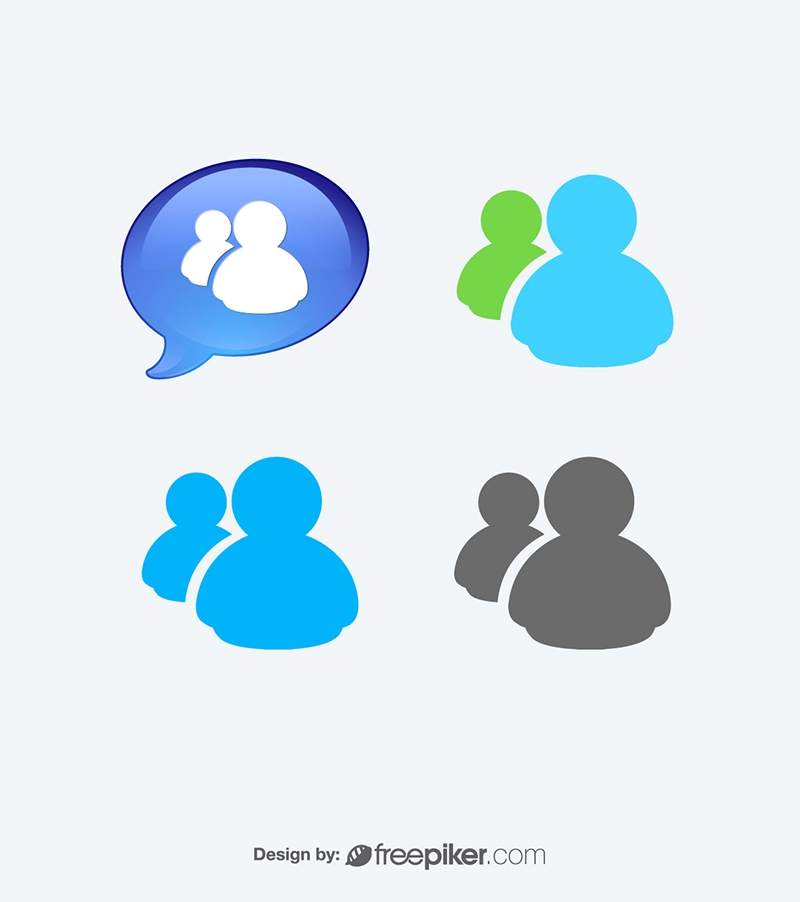 MSN Messenger Vector Icons