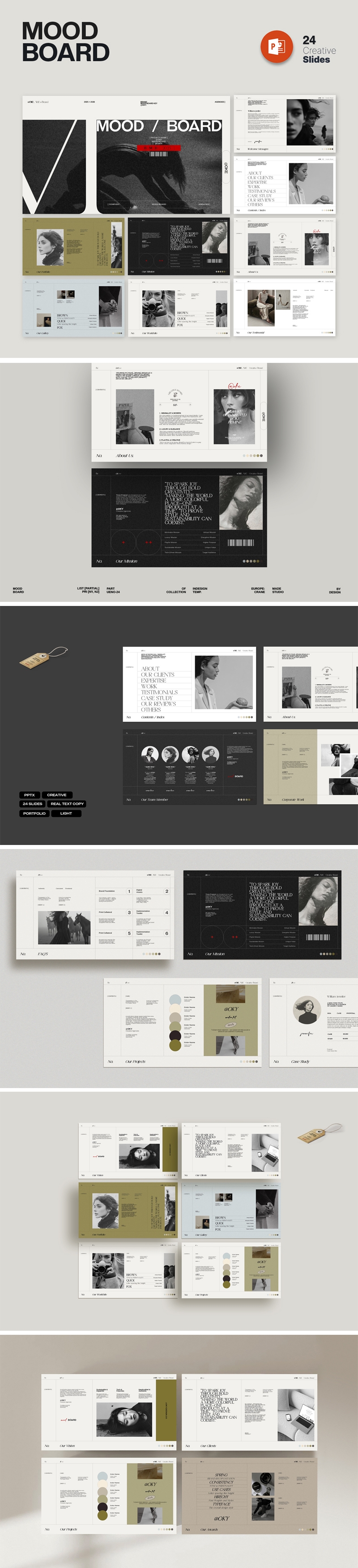 Professional Brand Mood Board_ Presentation and Multipurpose Color Layout