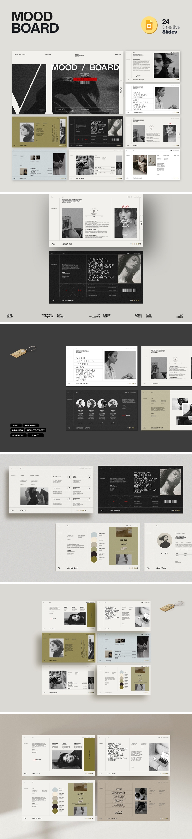 Professional Brand Mood Board_ Presentation and Multipurpose Color Layout