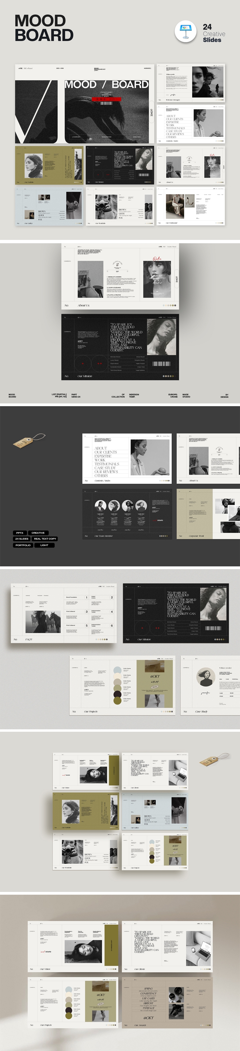 Professional Brand Mood Board_ Presentation and Multipurpose Color Layout