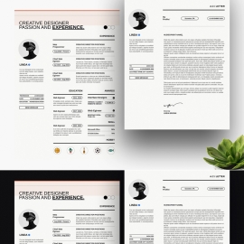 Minimal Resume Template Layout