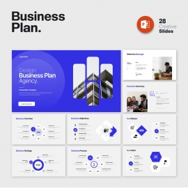 Professional Business Plan Presentation Template Accent and Multipurpose Colorful Layout