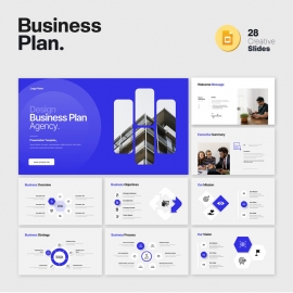 Professional Business Plan Presentation Template Accent and Multipurpose Colorful Layout