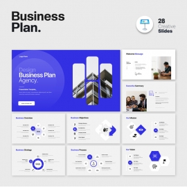 Professional Business Plan Presentation Template Accent and Multipurpose Colorful Layout